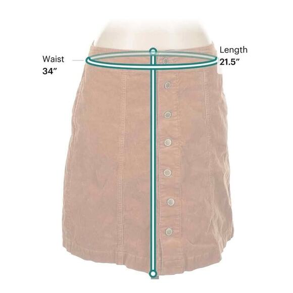 Charter Club Corduroy Skirt Size 10, Like New - Picture 3 of 7